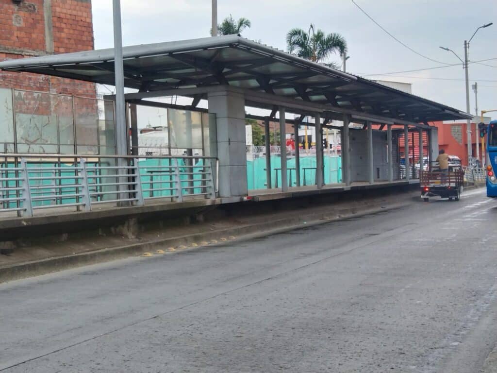 Estación Fray Damián desmantelada.
