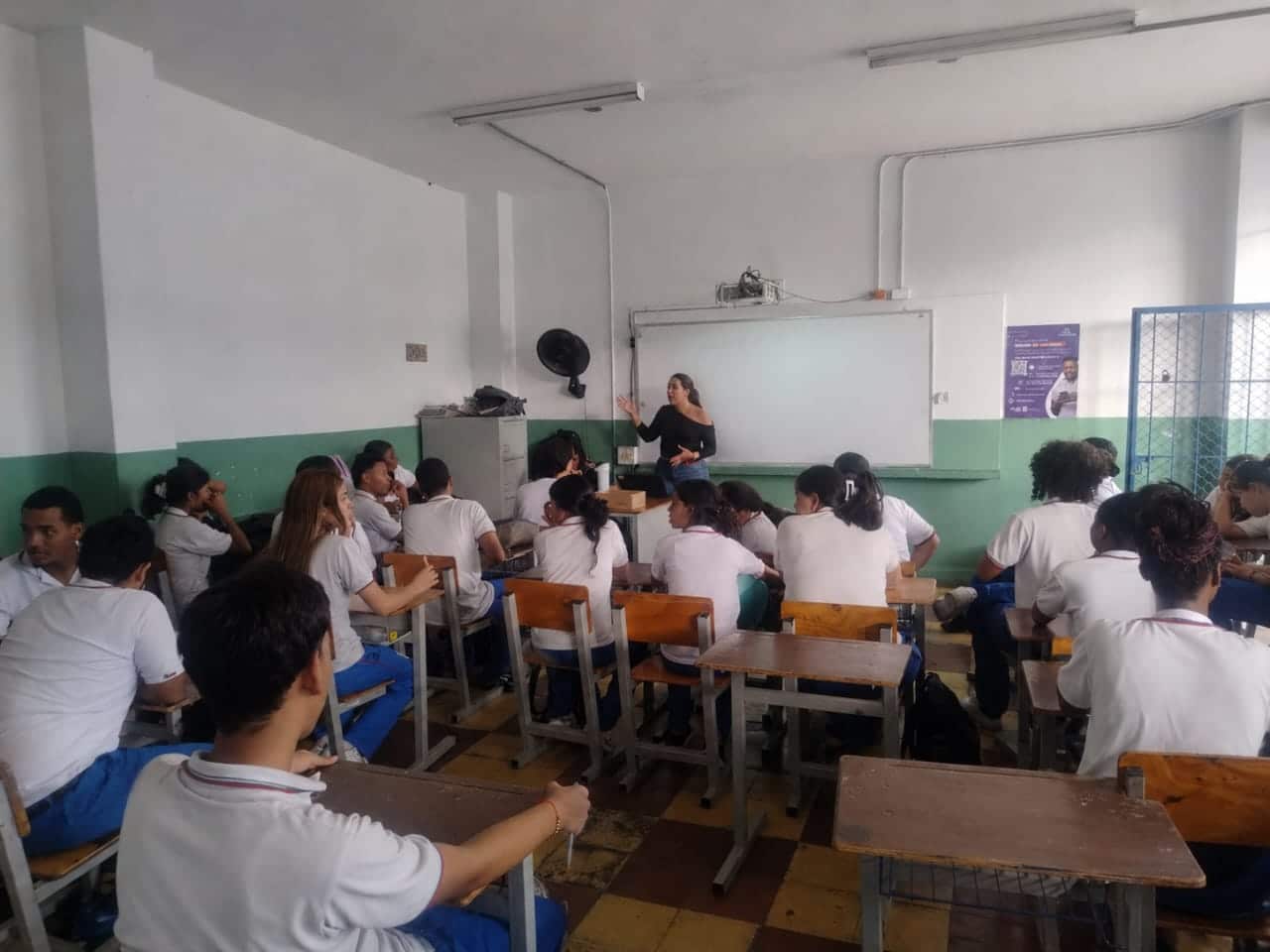 Metro Cali realizó durante abril una sesión de sensibilización con estudiantes de la Institución Educativa Boyacá.